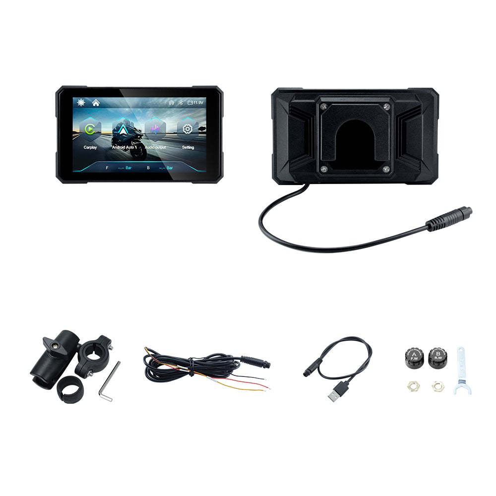 MOTOLINK M15 5-INCH WIRELESS APPLE CARPLAY & ANDROID AUTO MOTORCYCLE DISPLAY