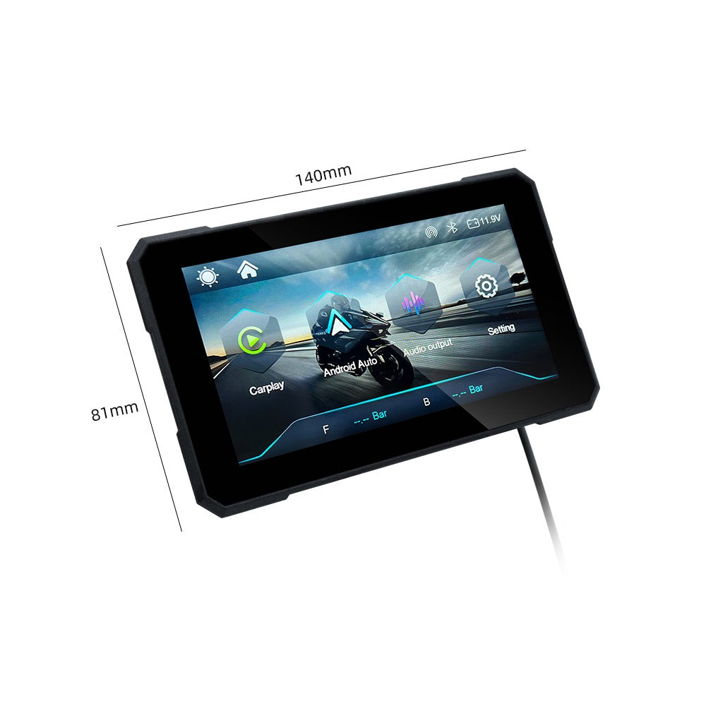 MOTOLINK M15 5-INCH WIRELESS APPLE CARPLAY & ANDROID AUTO MOTORCYCLE DISPLAY
