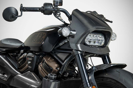 FRONT FAIRING FOR HARLEY DAVIDSON SPORTSTER S 1250 (CARBON FINISH)