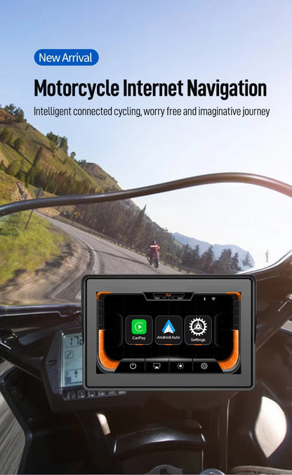 MOTOLINK BF92 5-INCH WIRELESS APPLE CARPLAY & ANDROID AUTO MOTORCYCLE DISPLAY