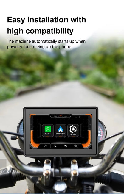 MOTOLINK BF92 5-INCH WIRELESS APPLE CARPLAY & ANDROID AUTO MOTORCYCLE DISPLAY