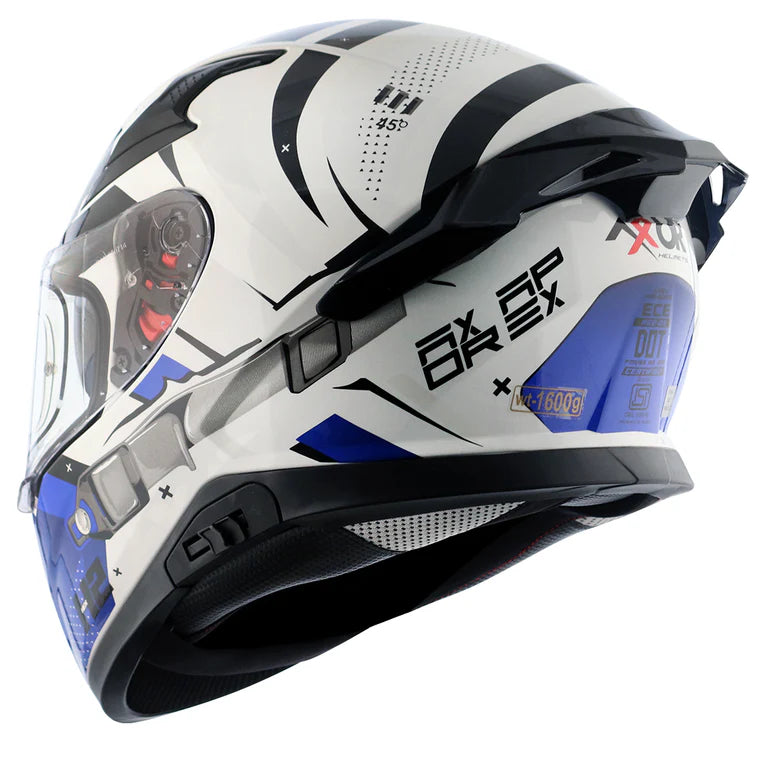 AXOR APEX HEX-2 HELMET WHITE BLUE