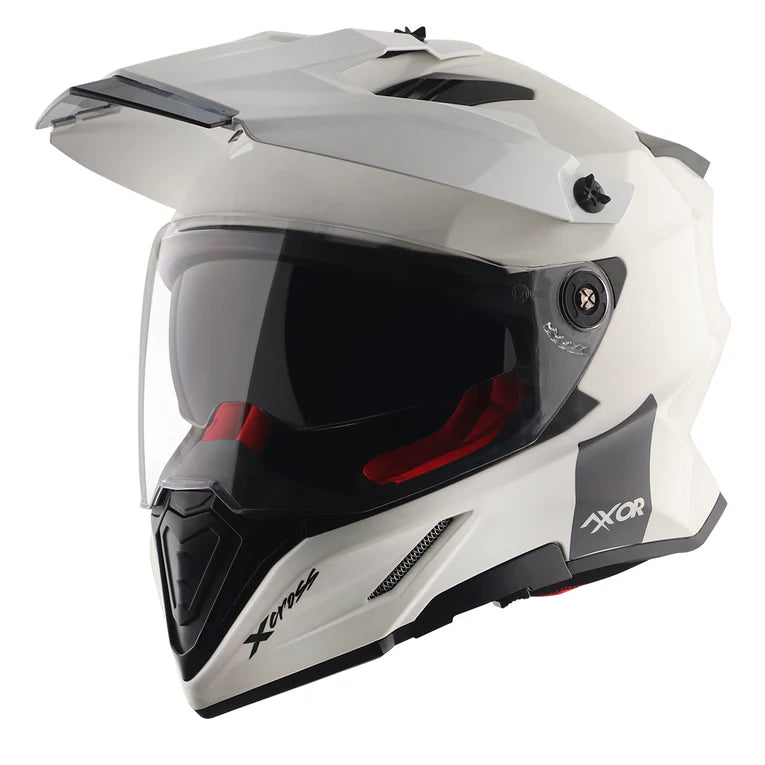 AXOR X-CROSS DUAL VISOR HELMET - WHITE