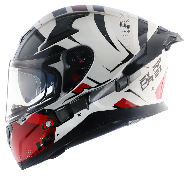 AXOR APEX HEX-2 HELMET WHITE RED