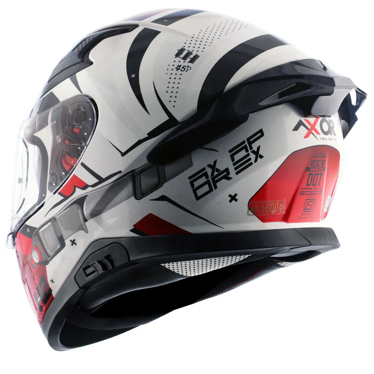 AXOR APEX HEX-2 HELMET WHITE RED