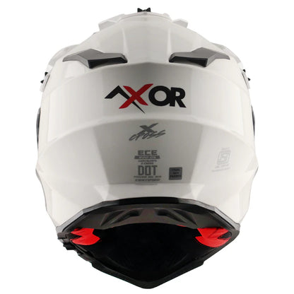 AXOR X-CROSS DUAL VISOR HELMET - WHITE