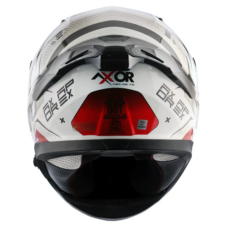 AXOR APEX HEX-2 HELMET WHITE RED