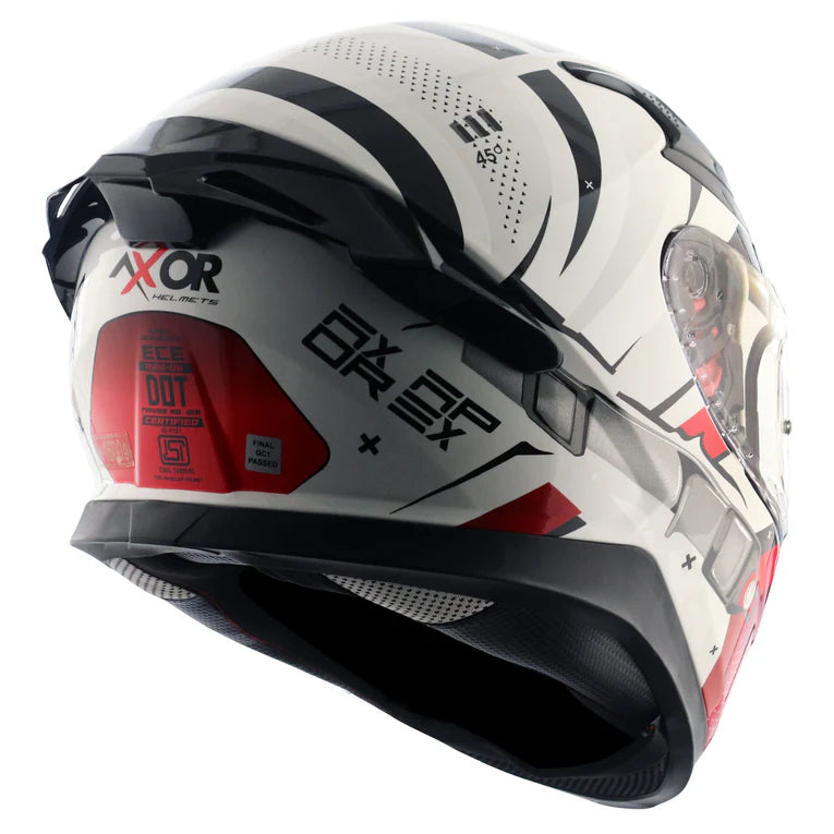 AXOR APEX HEX-2 HELMET WHITE RED