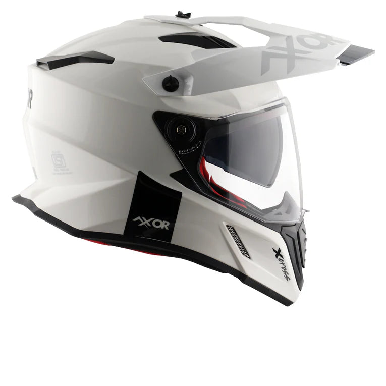 AXOR X-CROSS DUAL VISOR HELMET - WHITE