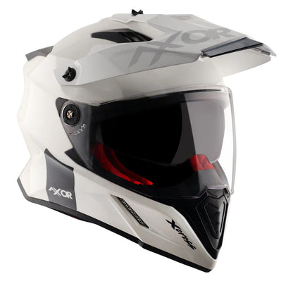 AXOR X-CROSS DUAL VISOR HELMET - WHITE