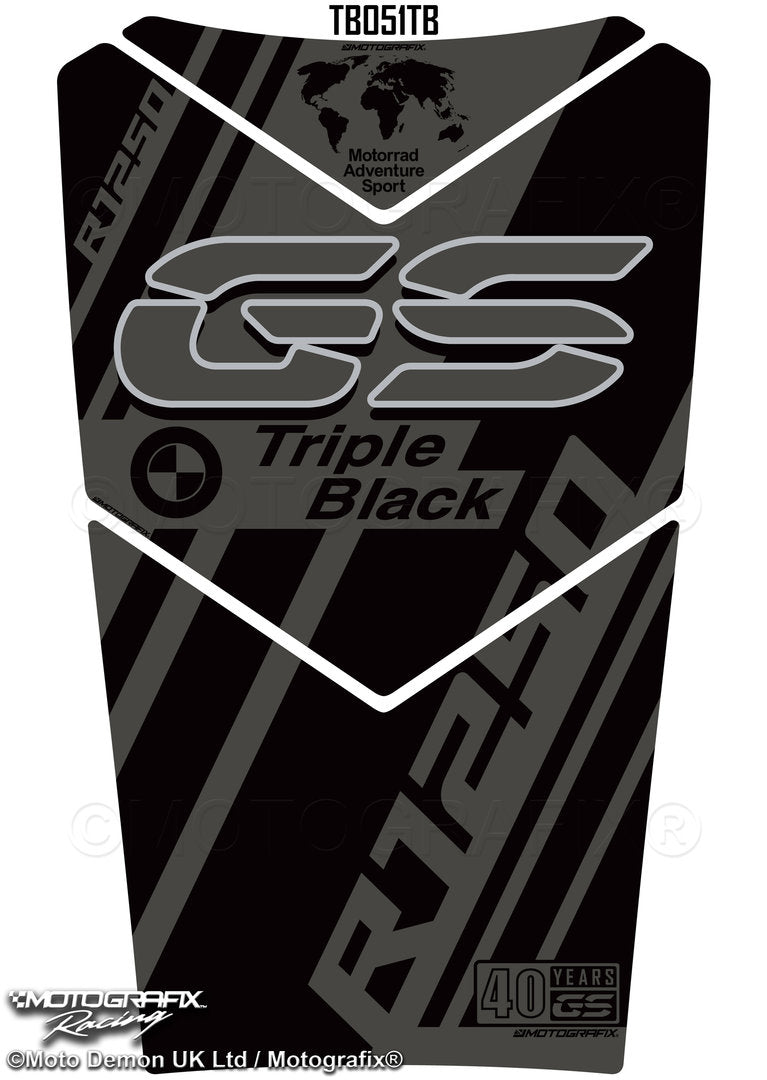 Motografix BMW R1250GS Adventure 2020 - 2023 Motorcycle Tank Pad Protector 3D Gel TB051TB