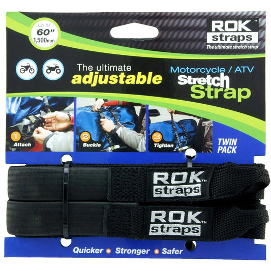 ROK STRAPS HD 25MM ADJUSTABLE - BLACK