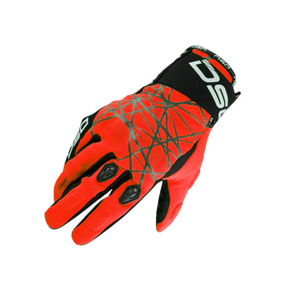 DSG PHOENIX AIR RIDING GLOVES BLACK WHITE RED
