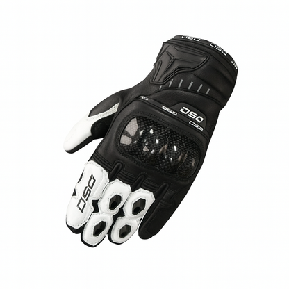 DSG CARBON X V1 RIDING GLOVES BLACK WHITE