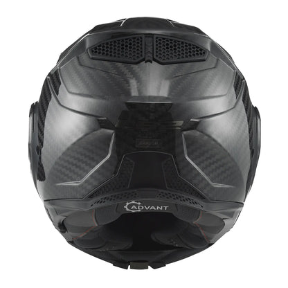 LS2 FF901 ADVANT X SOLID CARBON MODULAR HELMET- BLACK