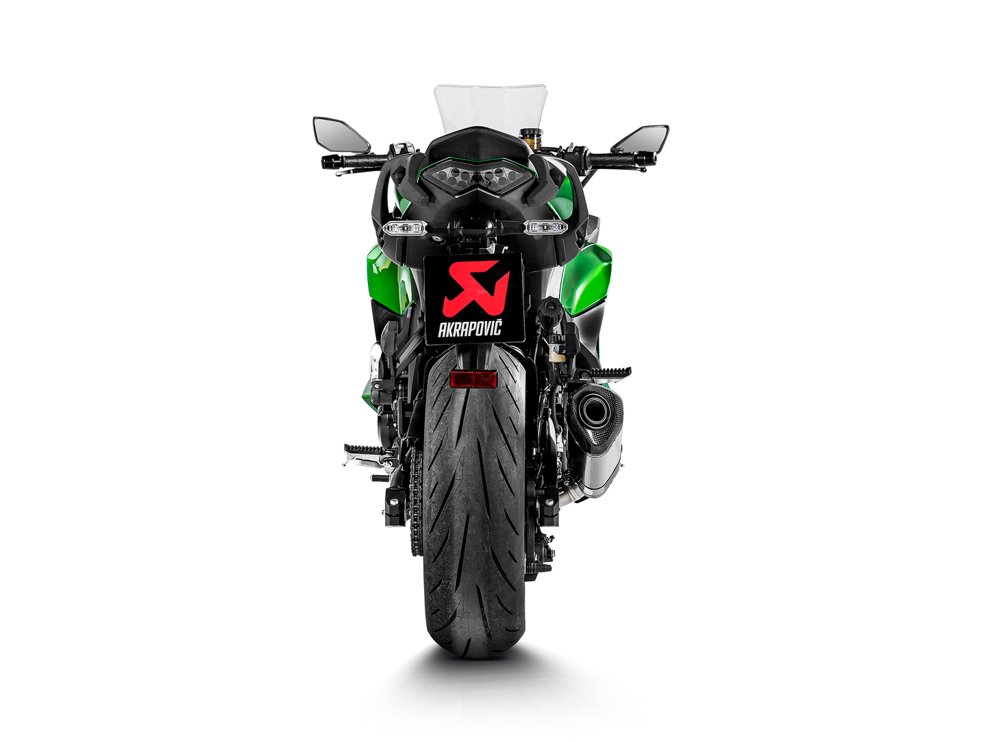 AKRAPOVIC SLIP-ON LINE (CARBON) FOR KAWASAKI NINJA 1000SX 2020 -2024