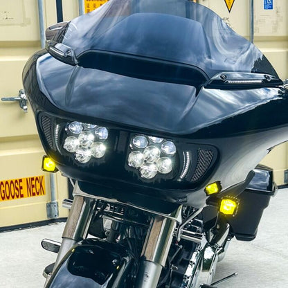 Custom Dynamics-Shark Demon™ 2 Performance LED Headlight Kit for Road Glide Motorcycles