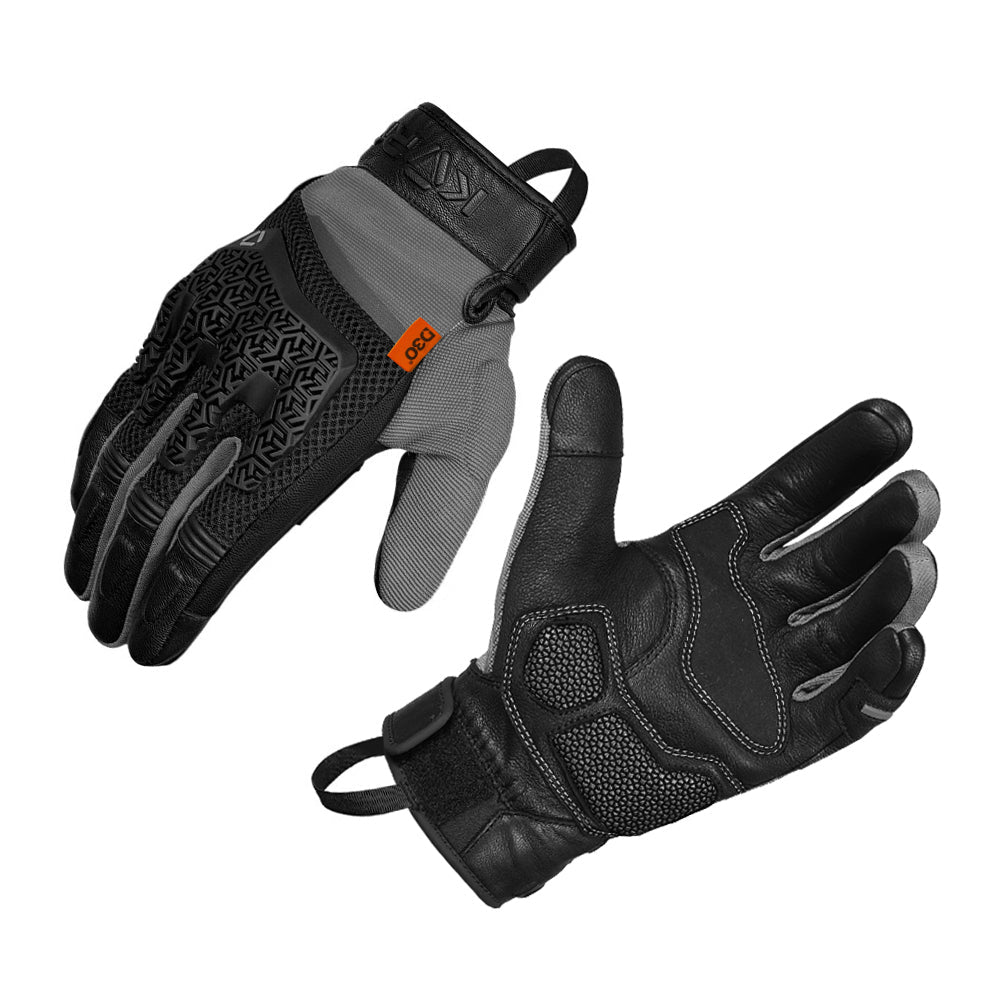 KORDA ADVENTURE GLOVES WITH D3O BLACK-GREY