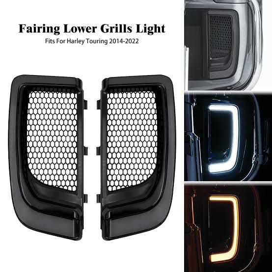 FAIRING LOWER GRILLS LIGHT (FITS HARLEY TOURING 2014–2022)