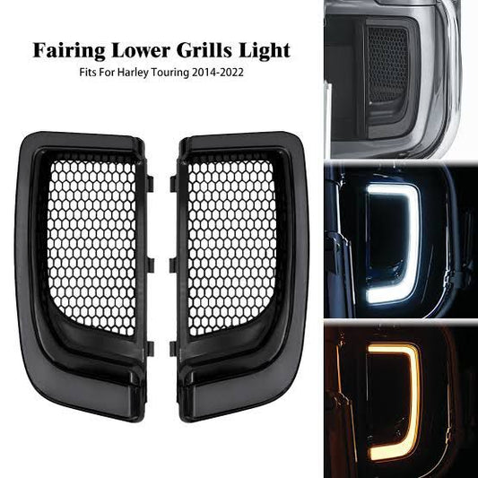 FAIRING LOWER GRILLS LIGHT (FITS HARLEY TOURING 2014–2022)