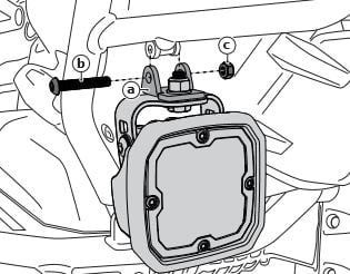 DENALI  BMW OEM  CRASHBAR LIGHT MOUNT ADAPTER