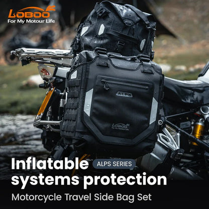 LOBOO ALPS INFLATABLLE WATERPROOF SIDE BAGS (23L/30L) | WITH ANTI THEFT LOCK