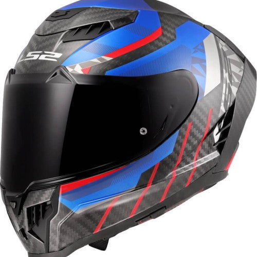 LS2 FF807 DRAGON CARBON TRAX GLOSS