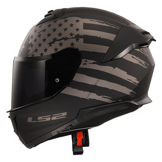 LS2 FF320 STREAM II FLAG MATT BLACK GREY