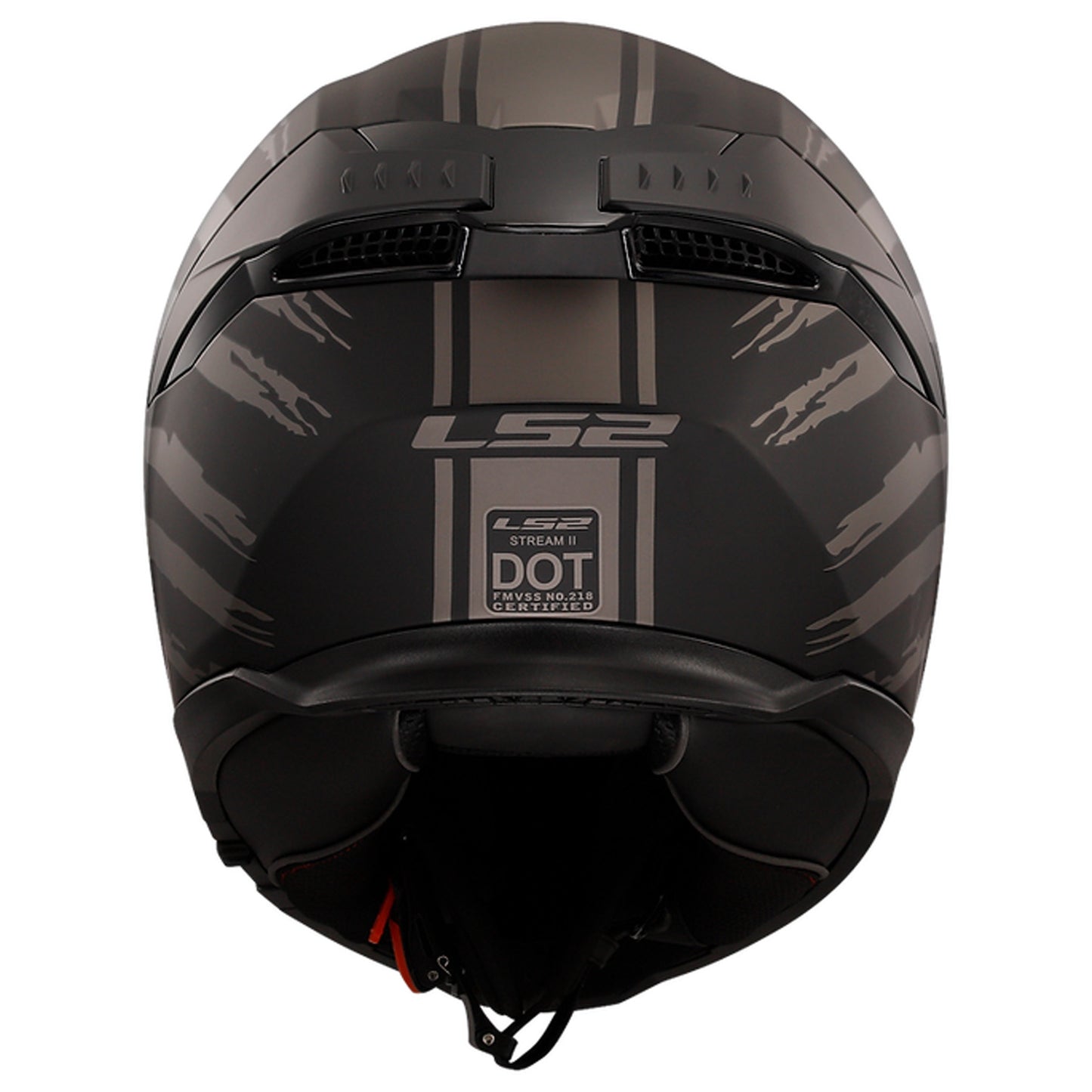 LS2 FF320 STREAM II FLAG MATT BLACK GREY