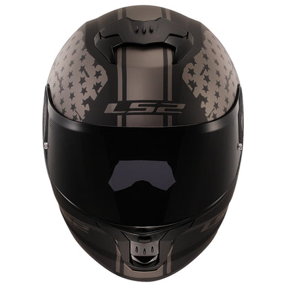 LS2 FF320 STREAM II FLAG MATT BLACK GREY