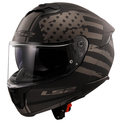 LS2 FF320 STREAM II FLAG MATT BLACK GREY