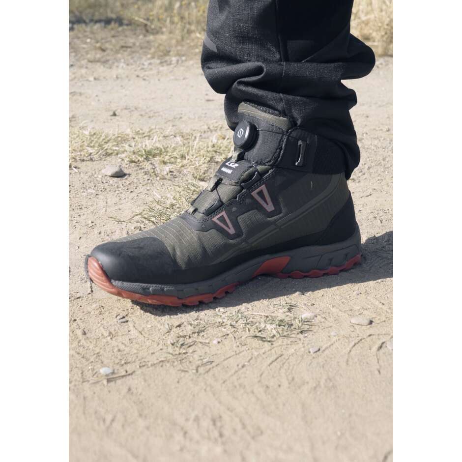 LS2 TREKKER WATERPROOF BOOTS DARK-OLIVE-GREEN