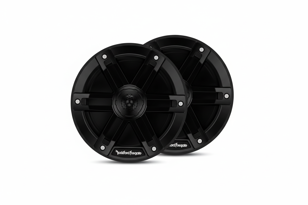 ROCKFORD FOSGATE M0 6.5" MARINE GRADE SPEAKERS (PR) – BLACK