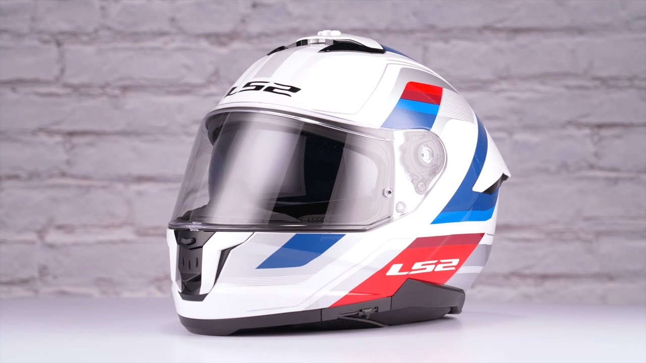 LS2 FF320 STREAM II VINTAGE WHITE BLUE RED