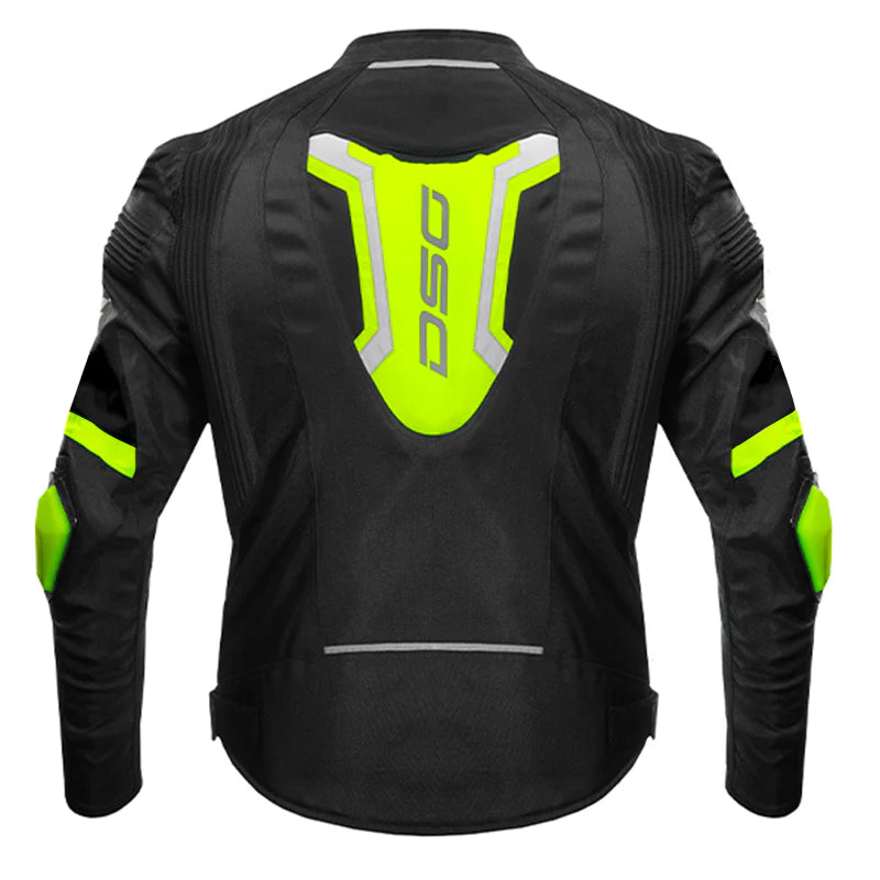 DSG Race Pro V2 Riding Jacket Black Yellow Fluo