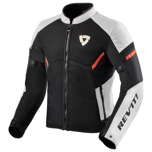 REV'IT GT-R AIR 3 MESH JACKET- WHITE NEON RED
