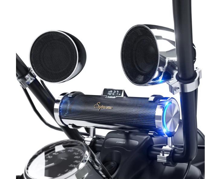 GoHawk Supreme 8-Speaker Motorcycle Sound System (RD88-S42)