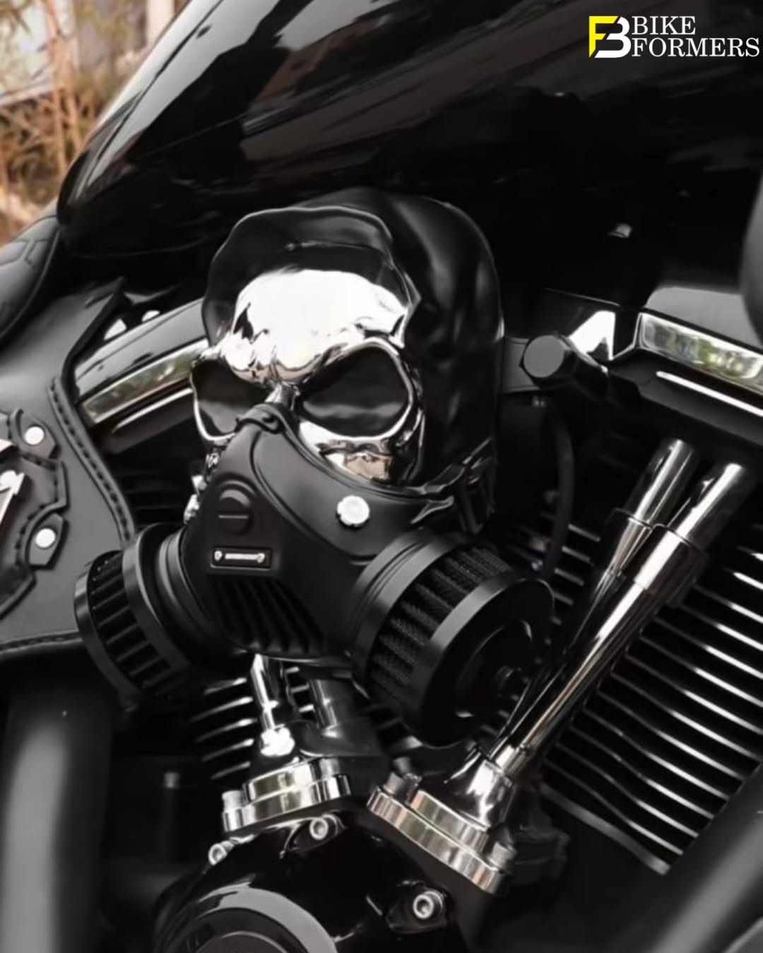 SKULL V-WIN INTAKE FOR MILWAUKEE EIGHT SOFTAIL & TOURING 2017-2024
