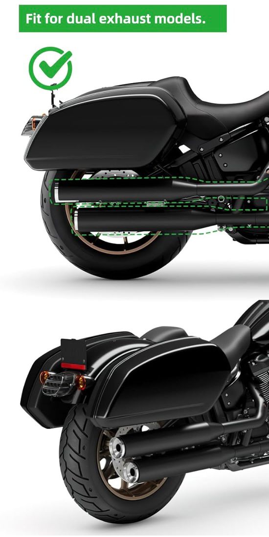 BIKEFORMERS PREMIUM HARD-SHELL MOTORCYCLE SADDLEBAGS – GLOSS BLACK