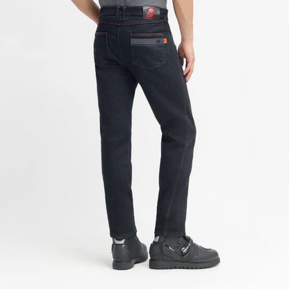 MOTO GARUDA MAXIMUS ARMALITH DENIM RIDING PANTS: ASPHALT BLUE