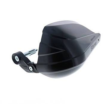 BARKBUSTERS STORM HANDGUARD – SINGLE POINT BAR END MOUNT FOR HOLLOW HANDLEBARS – BLACK