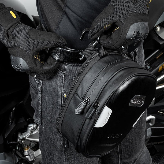 LOBOO BTB05BK WATERPROOF MOTORCYCLE TANK BAG 5L| UNIVERSAL FIT WITH PHONE HOLDER AND SHOULDER STRAP