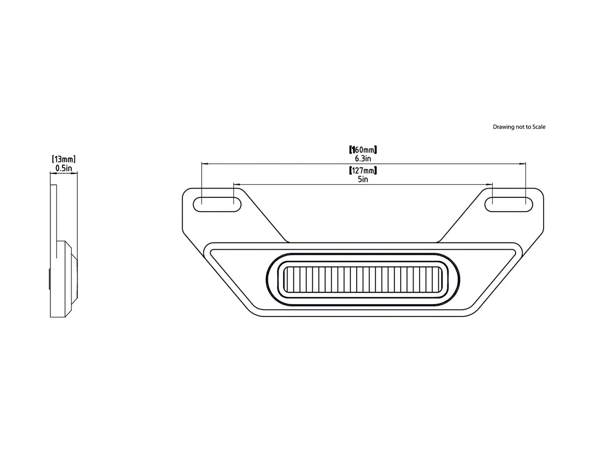 B6 LED Brake Light Kit with License Plate Mount