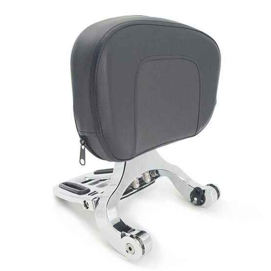 MOTORCYCLE PILLION CUM  PASSENGER BACKREST WITH LUGGAGE RACK FOR FATBOY M8