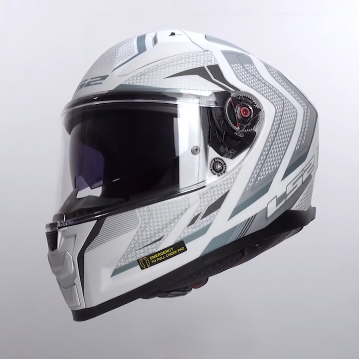 LS2 VECTOR II HPFC ALIZER WHITE SILVER