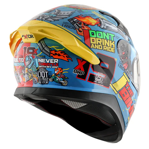 AXOR XBHP #THENINETEEN HELMET BLUE RED