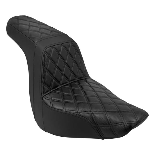 DIAMOND-STITCHED MOTORCYCLE SEAT FOR HARLEY SOFTAIL LOW RIDER / S